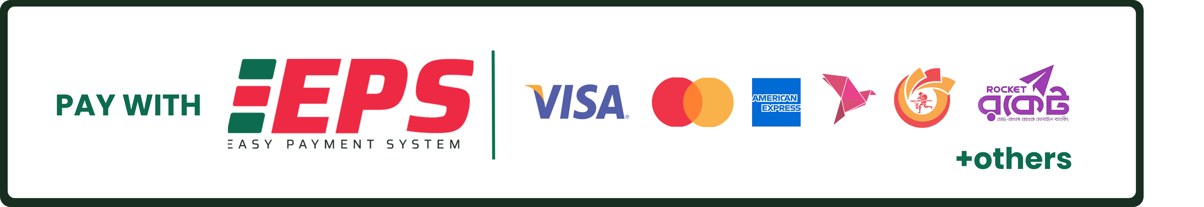 Pay with EPS - Visa, Mastercard, American Express, bKash, Nagad and more
