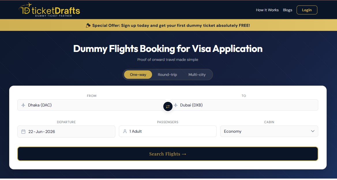 How Much Does a Dummy Ticket Cost in Bangladesh? [2026] --Ticketdrafts