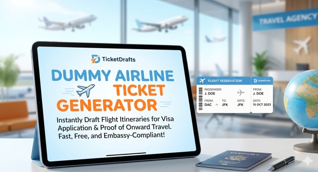 Dummy Airline Ticket Generator